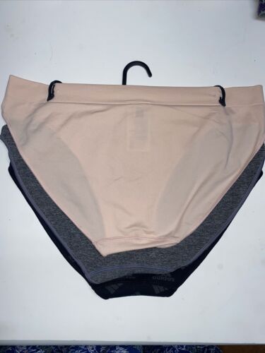 Adidas Women's 3-PK~ Bikini Briefs~ Multicolor~ 4A2H97 (Size XL) NWT~MSRP $36