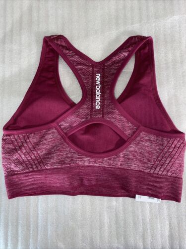 NEW BALANCE Women's Sports Bra ~MEDIUM IMPACT~Style112002~Deep Jewel~ALL SIZES