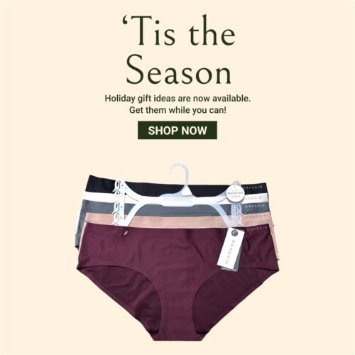DANSKIN INTIMATES 5 PCS~Multicolor~No Show Panties Sz L~ Style DS9424~UNIQUE~$48