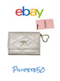 Juicy Couture Ivory Wallet CardHolder~JC Rhinestones Embedded~Trifold~CLASSY~NEW