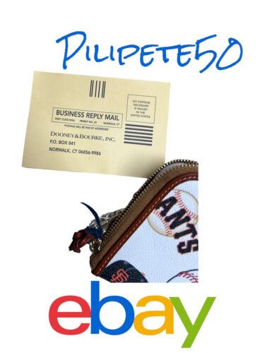 Dooney & Bourke MLB San Francisco Giants Wristlet Zip Around WNGGI0320-MSRP $138
