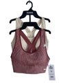RBX Sport Bras 2 Pack Racer Back~Multicolor~Size Medium~Style: CR4207~REAR FIND!