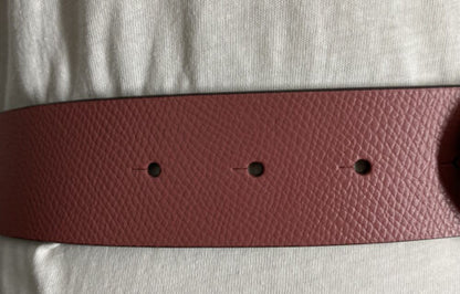 MICHAEL KORS BELT ROSE PINK WITH SILVER MK LOGO BUCKLE GENUINE LEATHER BEAUTY!!