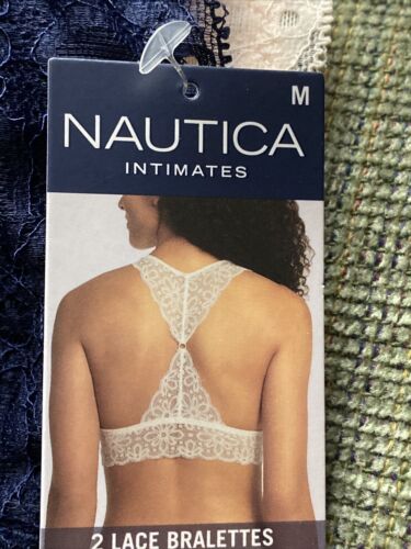 NÁUTICA 2PACK INTIMATES LACE COMFORT BRAS SIZE MEDIUM RETAIL $48 BEAUTIFUL NEW