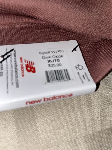 NEW BALANCE Medium Impact Sports Bra Style  111155 Dark Oxide FRONT ZIP XL~CUTE!