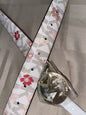 Michael Kors Belt Reversible Print Logo Vanilla Floral&Pink Gold~Tone MK Buckle❤