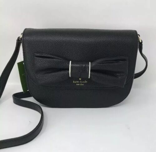 Kate Spade Rosewood Place Adelaide Crossbody Black Ribbon