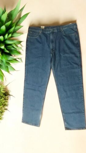 LEVI'S 550 RELAXED STRAIGHT FIT STRETCH JEANS 46" x 36" DARK BLUE LEVI'S !!