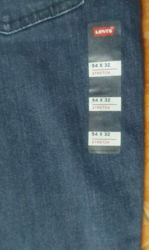 LEVI'S 559 RELAXED STRAIGHT FIT STRETCH JEANS 54" x 32" DARK BLUE LEVI'S A1!!