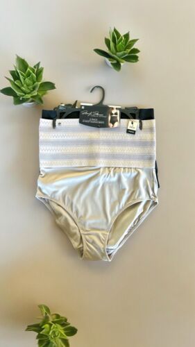 Marilyn Monroe 2pc MM7157~Elastic Belly Band~Hi Waist Shaping Briefs~L~GREAT !