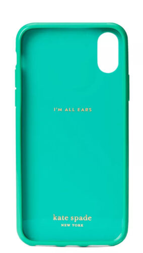 Kate Spade Phone Case For iPhone X/XS Green multi Party Floral Jeweled Nice!!!