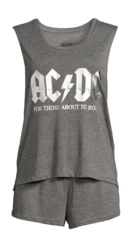 AC/DC Women's  Tank Top, Shorts and Socks, 3-Piece Sleep Set 3XL