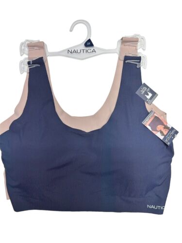 NÁUTICA 2PACK INTIMATES LOUNGE SIZE 2XL BRAS LASER CUT -NT6265 -BEAUTIFUL!
