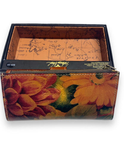 Patricia Nash~Nazari~ Multicolor Floral~ P874210~Leather Wallet- Beautiful!! NEW