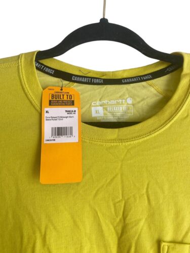 Carhartt Force Men's T-Shirt Relaxed Fit Midweight Short Sleeve Pocket Size XL