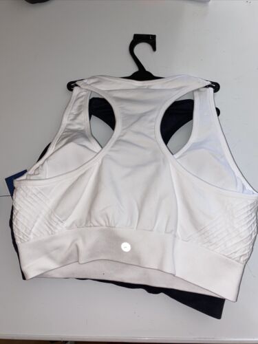 90 Degree By Reflex High Perform. Full Support Sport  Bra Set-Two Large MSRP$58