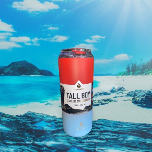 MANNA 18 oz TALL BOY TRAVELER INSULATED STAINLESS STEEL TUMBLER NEW AUTHENTIC