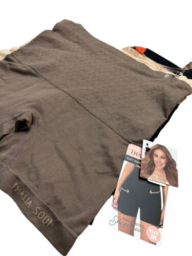Thalia Sodi Knit Waist Shaping Shorts~Firm Control Shapewear~ MED ~3 Pk~Style ❤