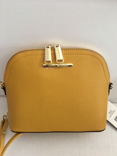 STEVE MADDEN Women’s Handbag ~B Maggie Mustard Dome Crossbody NWT~ RARE FIND!