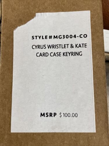 Margot New York Leather Cyrus Wristlet & Kate Card-Case Style# MG3004-CR~ UNIQUE