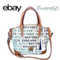 Dooney & Bourke NFL New York Jets Charli Satchel Crossbody White Multi $258 NWT