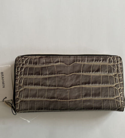 BRAHMIN Skyler Sterling Miravet Genuine Leather Wristlet/Wallet NEW~REAR FIND!!!