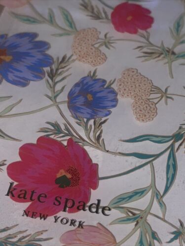 Kate Spade Blue, Yellow, Dark Rose Flowers &Foliage iPhone 13 Pro Max 6.7 Screen