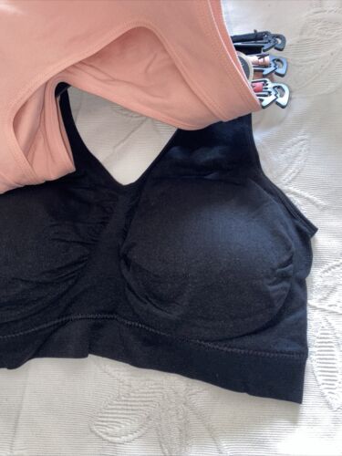 Delta Burke 3-Pack Seamless Bras Size 2X Soft Comfort Lounge Removable Pads NEW