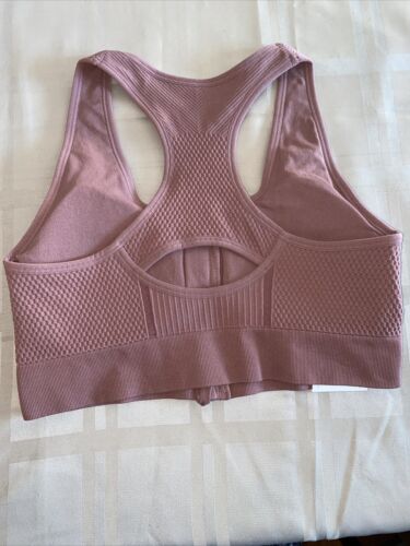 NEW BALANCE Medium Impact Sports Bra Style  111155 Dark Oxide FRONT ZIP XL~CUTE!