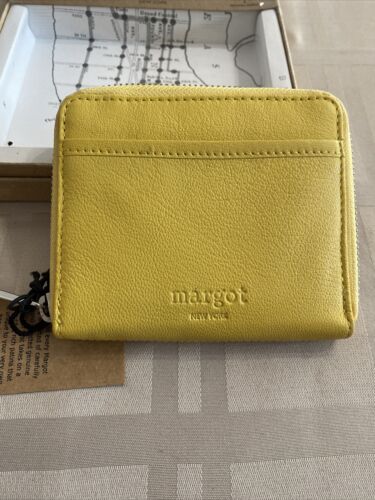 Margot New York Leather Cyrus Wristlet & Kate Card-Case Style# MG3004-CR~ UNIQUE