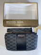 Michael Kors Women’s Belt  Fanny Pack MK Signature Logo GRAY/CHARCOAL/BLACK- S/M