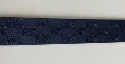 MICHAEL KORS BELT BLACK GENUINE LEATHER STAMPED LOGO GOLD BUCKLE BEAUTIFUL!!