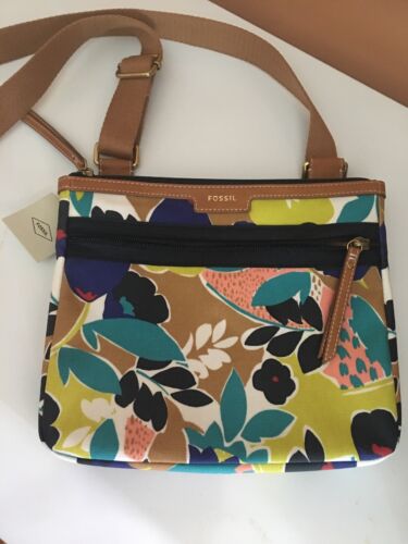 Fossil Eliza Bright Multicolored Crossbody Messenger Bag Purse  NEW $98