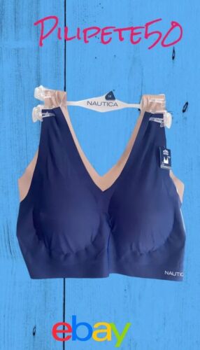 NÁUTICA 2PACK INTIMATES LOUNGE SIZE 2XL BRAS LASER CUT -NT2081 -BEAUTIFUL!