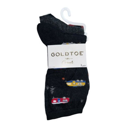 Gold Toe CASUALS Socks 3 Pairs (Women's Size 6-9) Multicolor Cute Designs  NEW
