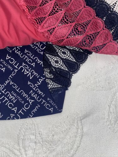 NAUTICA Intimates No Show Mid Rise Panties Microfiber Lace Trim 5 Pack NWT