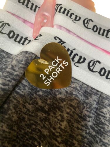 JUICY COUTURE Sleepwear, 2 Pair Velour Shorts, Size L~ Style JC1751~REAR FIND!