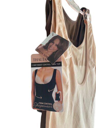 Thalia Sodi  2Pk Seamless Shaping Reversible Camis Sz L 2-Way Waist Control~NWT