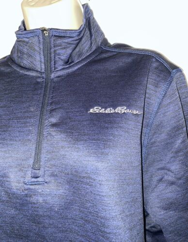 Eddie Bauer Pullover Mens Blue Pullover Warm Fleece Lined "Keep Warm" MSRP $60