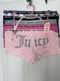 Juicy Couture~Women Boyshort Underwear Panties Cotton Blend 5-Pair JC7530~WOW~L