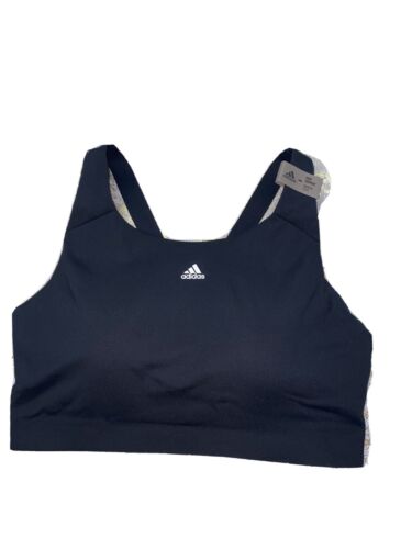 Adidas Black Solid Racerback Ultimate Alpha Sports Bra Women’s Sze. XLARGE