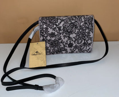 Patricia Nash Lanza Fall Tapestry Leather XBDY Clutch, Wristlet Convertible Flap