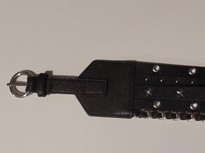 Michael Kors Belt black With studs and chain Really something different!