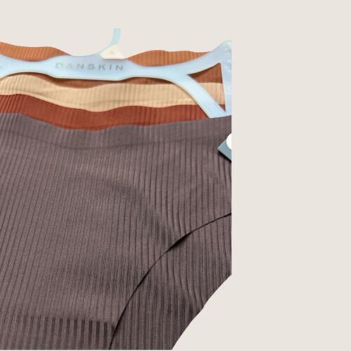 DANSKIN INTIMATES 5 PCS~Multicolor~No Show Panties Sz L~ Style DS6875~UNIQUE~$48
