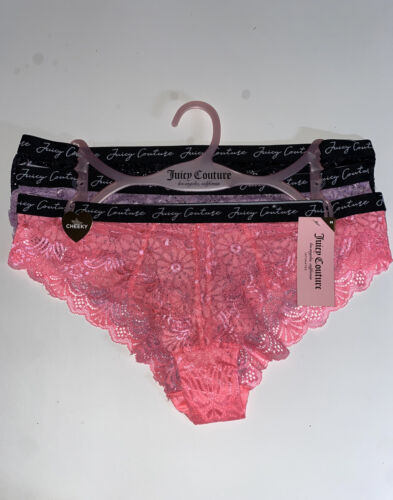 JUICY COUTURE~3 Pk  WOMEN’S BIKINI PANTIES~MULTICOLOR~ JC9254~ALL SIZES~SEXY!