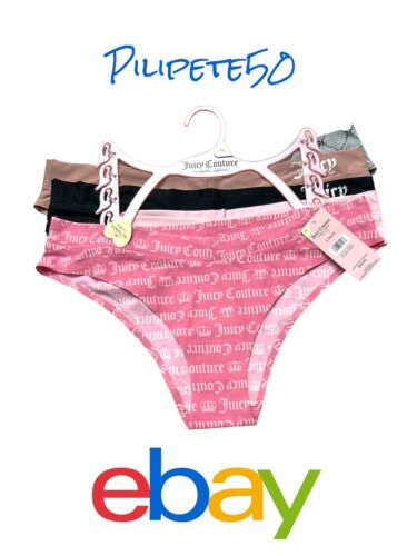 Juicy Couture 5-Pack Cheeky Seamless Panties size XL logo