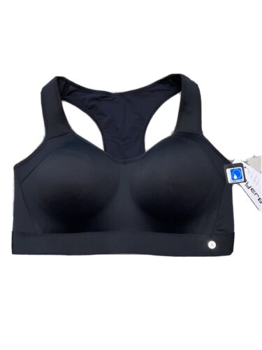LAYER 8 MAX. SUPPORT SIZE 1X SPORT BRA FITTED METEORITE. BLACK LWB0097X MSRP $42