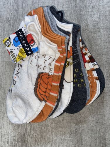 FRIENDS TV SERIES ~ Womens No Show Socks Pack of 10 Size 4-10~ FANTASTIC & CUTE!