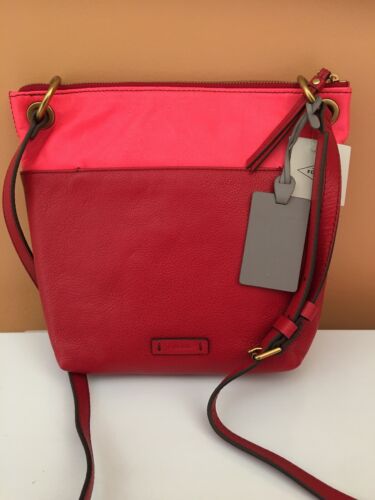 Fossil Keely Crossbody Handbag Red Multi LZB6933R995 $168 NWT