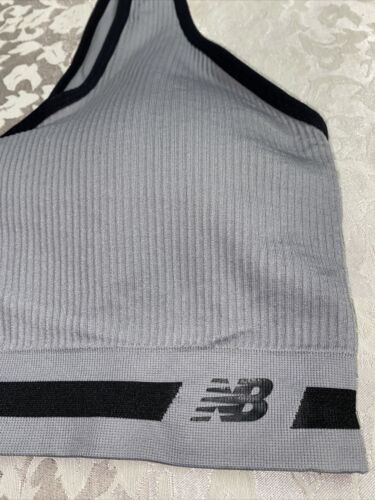 New Balance Medium Impact Sports Bra Style 110997 Smoky Quartz Size XL NEW